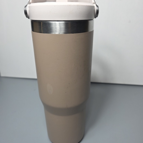 Stanley 30oz IceFlow Flip Straw Insulated Stainless Steel Tumbler Almond Rose - Picture 7 of 13
